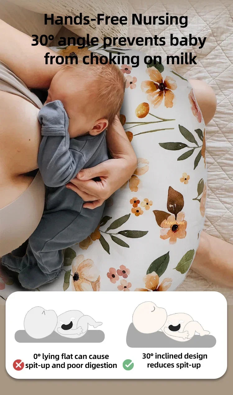 Baby Breastfeeding Pillow Baby Nursing Cushion Ushaped Maternity Feeding Pillow Infant Neck Support Pregnancy Pillows Hands-Free