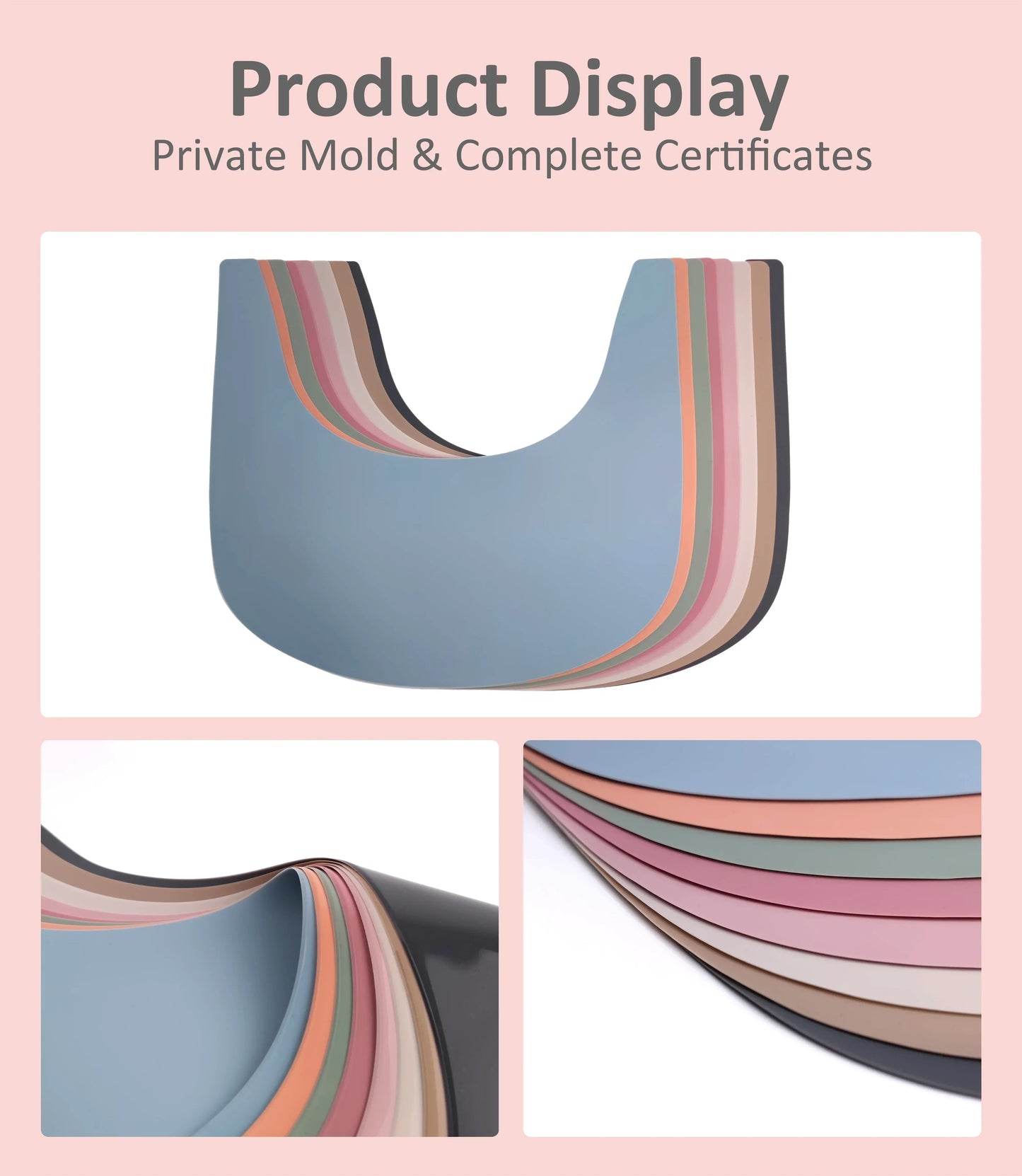 Eco Friendly Food Silicone Placemat Highchair Placemat Washable Baby Bowl Baby Feeding Silicone Toddler Dishes for Kids Dining