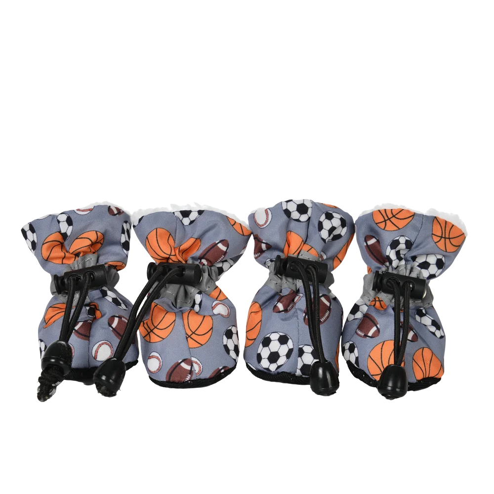 4pcs/set Durable Waterproof Winter Pet Dog Shoes Anti-slip Thick Pet Footwear Puppy Dogs Socks Booties
