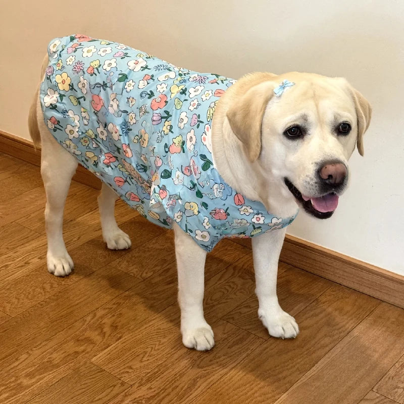 Summer Large Dog Cooling Clothes Cute Pet Dog Princess Dresses Medium Big Dogs Summer Vest Labrador Golden Retrievers Clothes