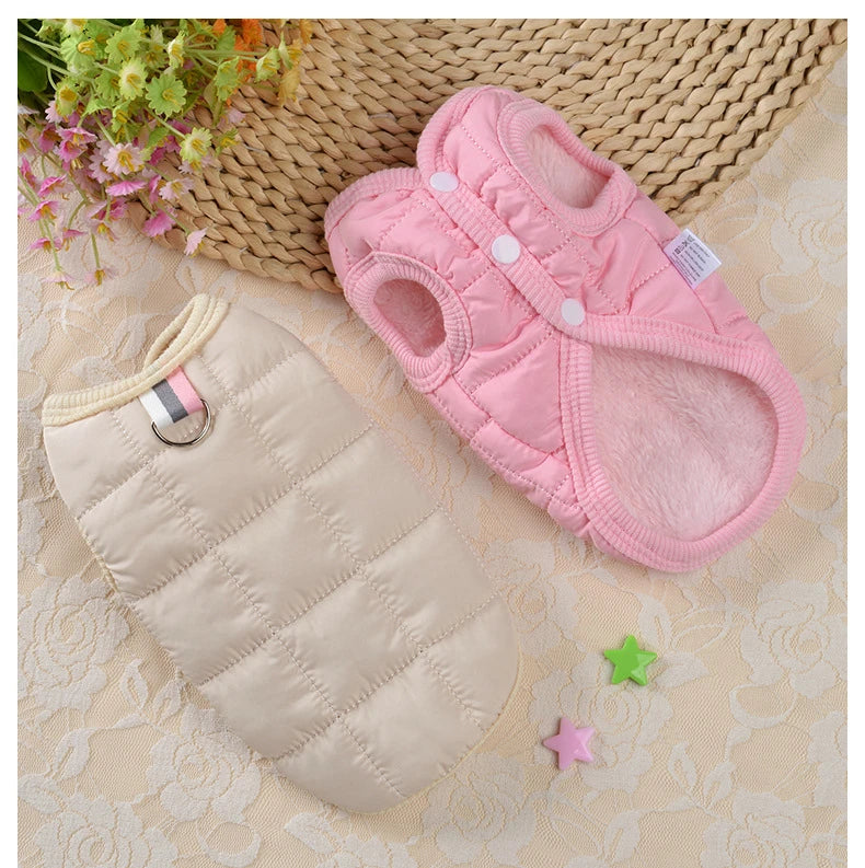 Winter Warm Dog Coat Jacket Windproof Dog Clothes for Small Dogs Padded Clothing Chihuahua Clothes Pet Supplies