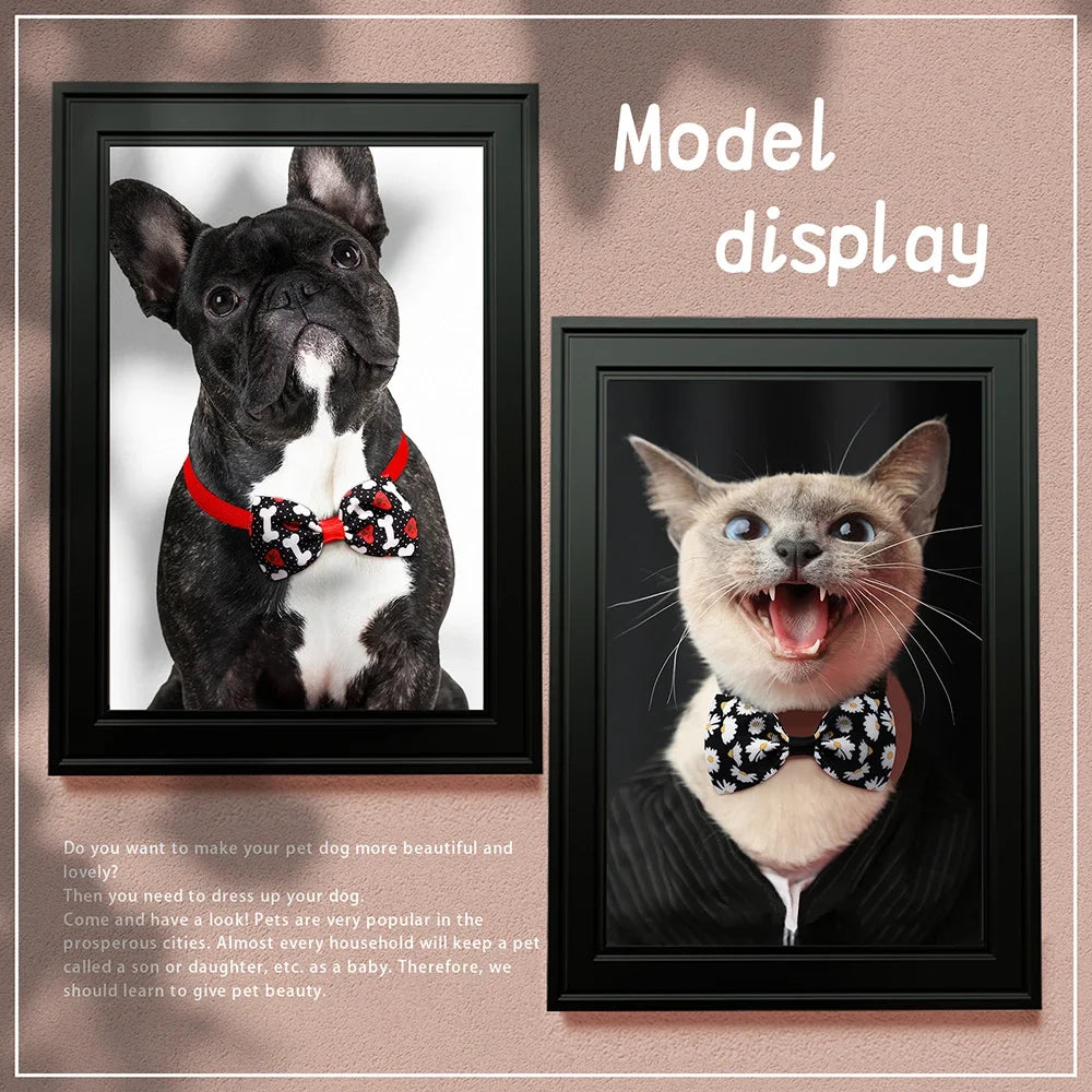 50PCS Dog Bluk Bow tie Fashion Dog Supplies Small Dog Cat Bowties Pet Accessories For Dogs Accessories Pet Supplies Dogs