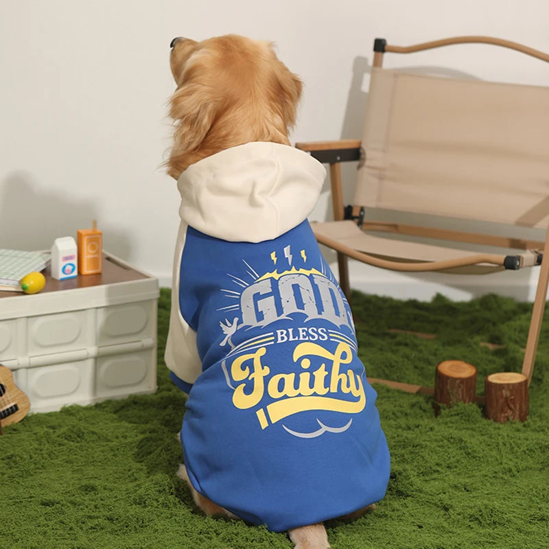HOOPET Dog Clothes Fall and Winter Models Labrador Dogs Border Collie Pet Clothing Spring and Large Dog Sweater Winter