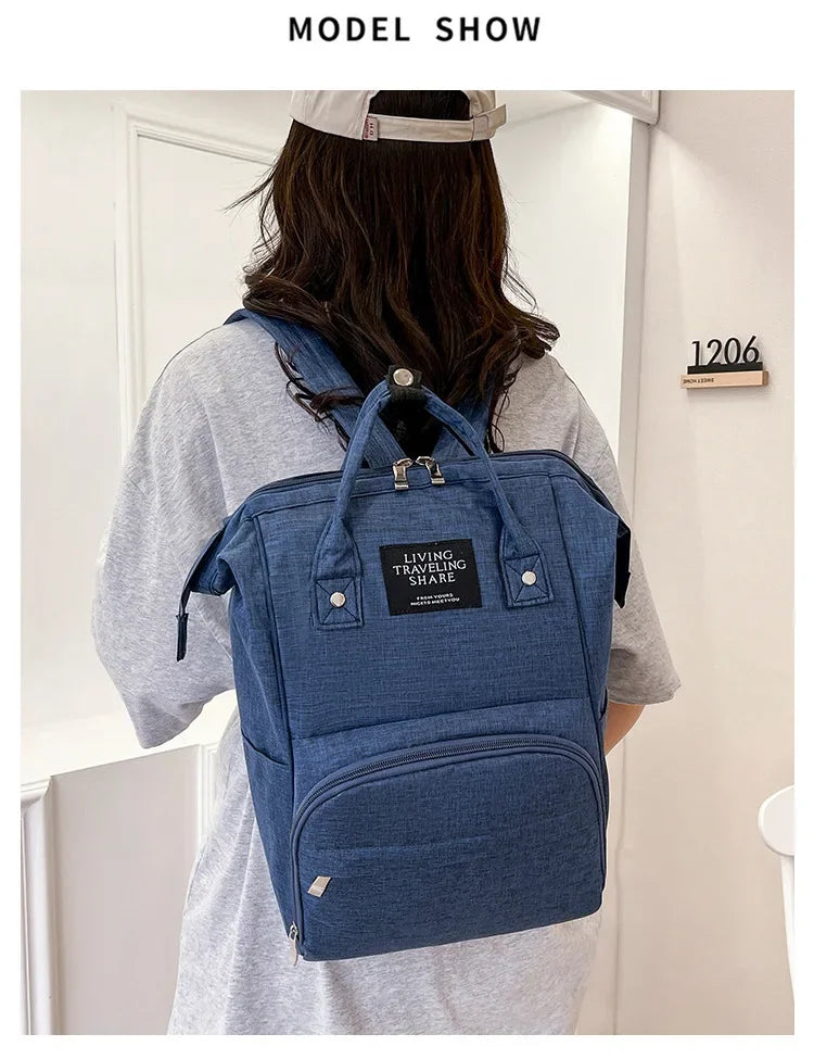 Nappy Backpack Diaper Bag Mummy Large Capacity Bags Mom Baby Multi-Function Waterproof Outdoor Travel Diaper Bags for Baby Care