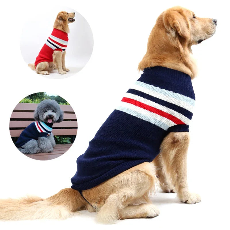 Christmas Wear for Large Dog Sweater Knit Big Dog Sweater Christmas Pet Turtleneck Doggy Sweatshirt for Extra Dogs Boy Girl
