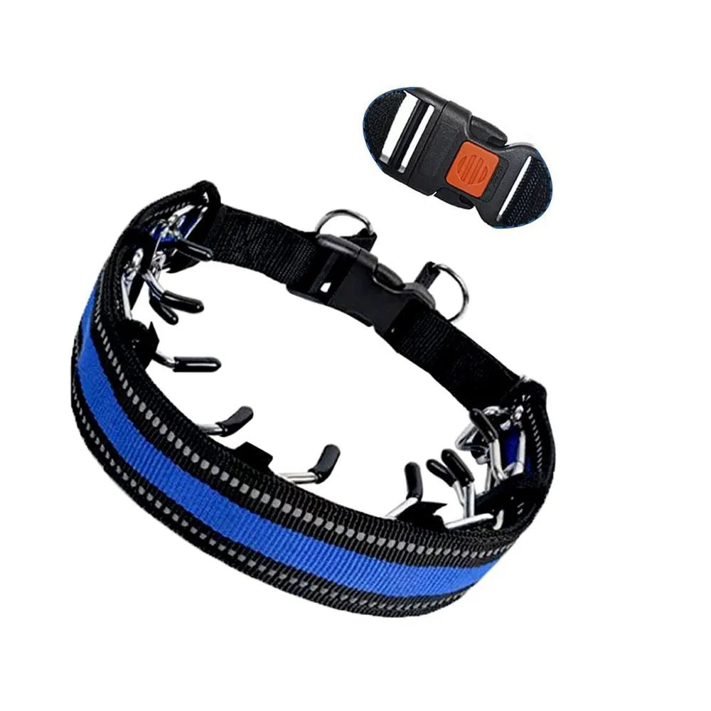 Dog Collar Prong Dog Training Collar For Dogs With Rubber Tips Stainless Steel Dog Collar For Large Dogs Dog Training Supplies