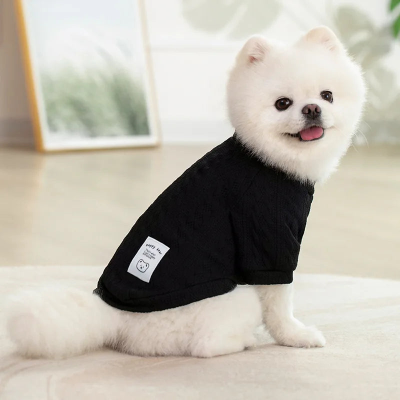Warm Knitted Dog Sweater Soft Fashion Pet Clothes for Samll Medium Dogs Cats French Bulldog Chihuahua Yorkies Pug Costume