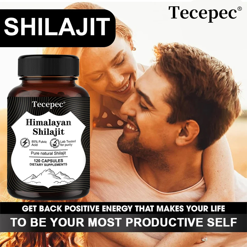 Shilajit Extract - Contains Trace Minerals, Supports Brain, Energy, Muscle, Heart Health, Antioxidants, 120 Capsules