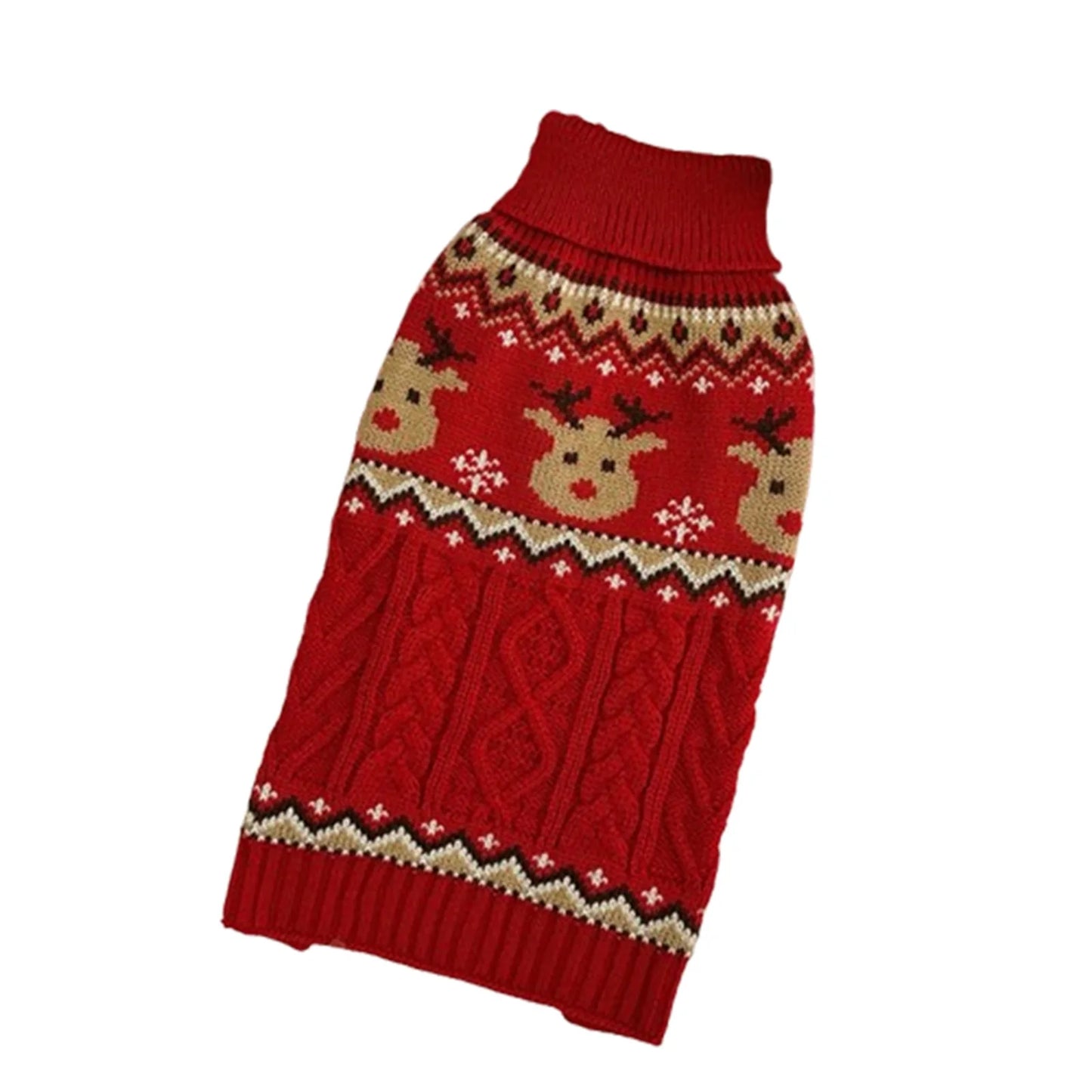 Dog Winter Clothes Pet Christmas Red Sweaters Sleeveless Gingerbread Reindeer Pattern Soft Warm Fall Winter Cats Dogs Clothes