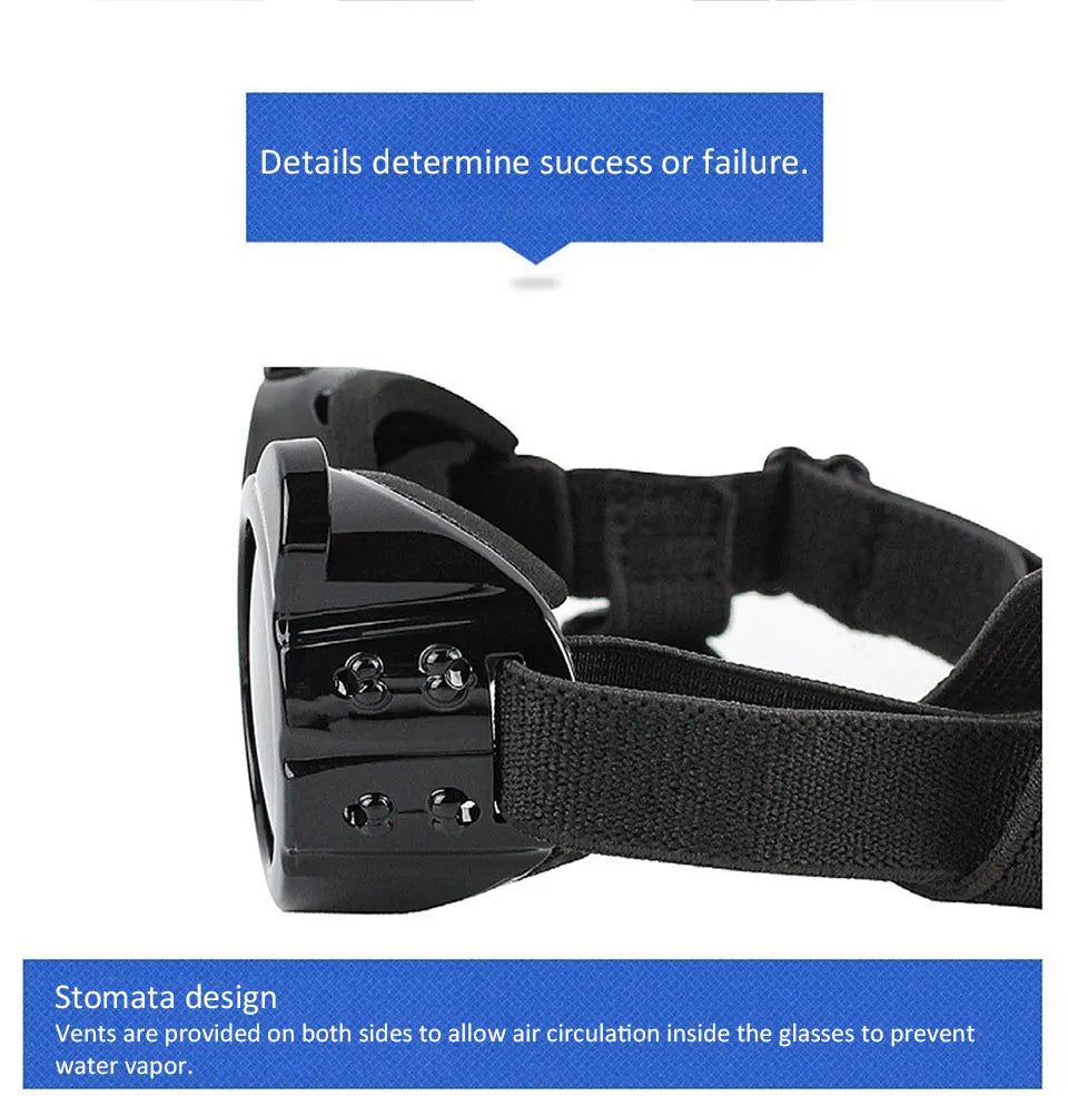Dog Sunglasses Dog Goggles UV Protection Anti Wind/Dust Pet Eye Wear Protection with Adjustable Strap for Small or medium Dogs