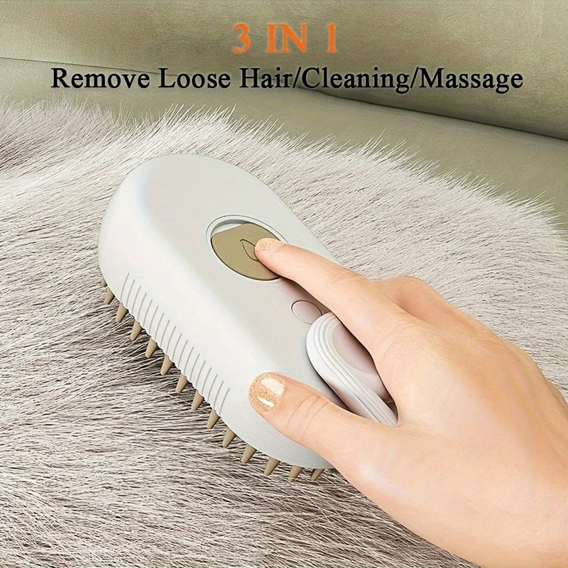 3IN1 Water Steam Brush Pets Grooming for Dogs Steam Cats Comb Brush for Cats with Vaporizer Anti-scratch Spray Accessories Cats