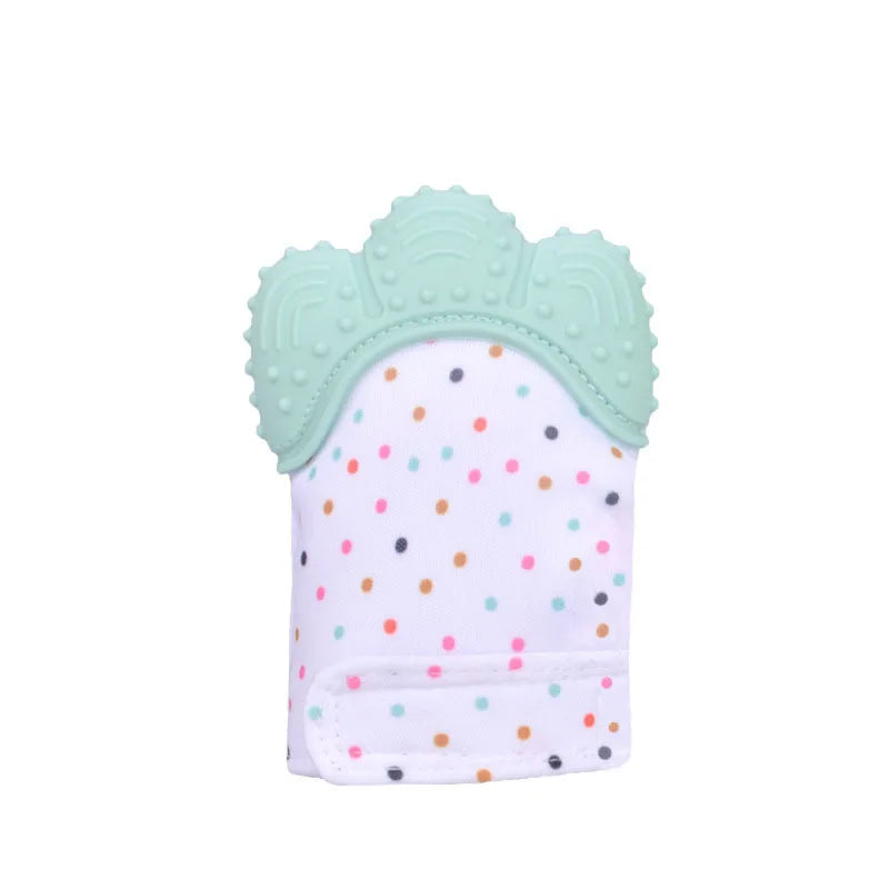 Baby Teething Silicone Gloves Multi-Layer Breathable Chewing Gloves Baby Teething Toys Baby Self Soother Teether Teething Toys