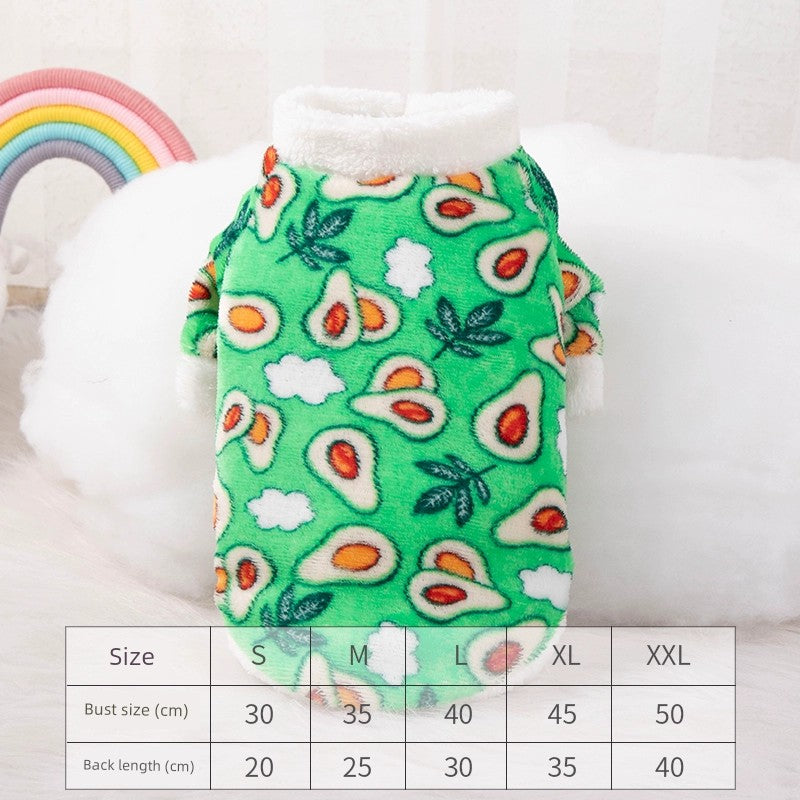 Cat Clothes Tiger Outfit Thermal Cotton-Padded Clothes Kitten Blue Cat British Shorthair Muppet Autumn and Winter Pet Dog Four-Legged Clothes