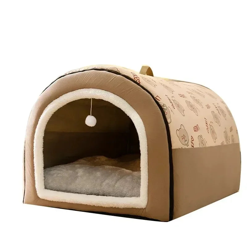 1PC Big Dog Kennel Winter Warm Pet Bed for Small Medium Dogs Removable Dog Sleeping Bed Puppy Bed Kennel Dog Accessories 개집
