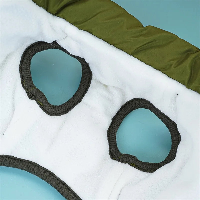 Pet Dog Coat with Harness Winter Cat Waterproof Coat Zipper Dog Jacket with Reflective Harness for Smal Medium Large Dogs