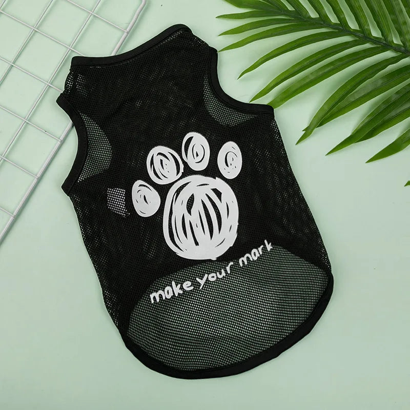 Dog Clothes Mesh Breathable Cool Vests Puppy Summer Clothes For Small Dogs Cat Pet T-Shirt Large Breed Ropa Para Perros