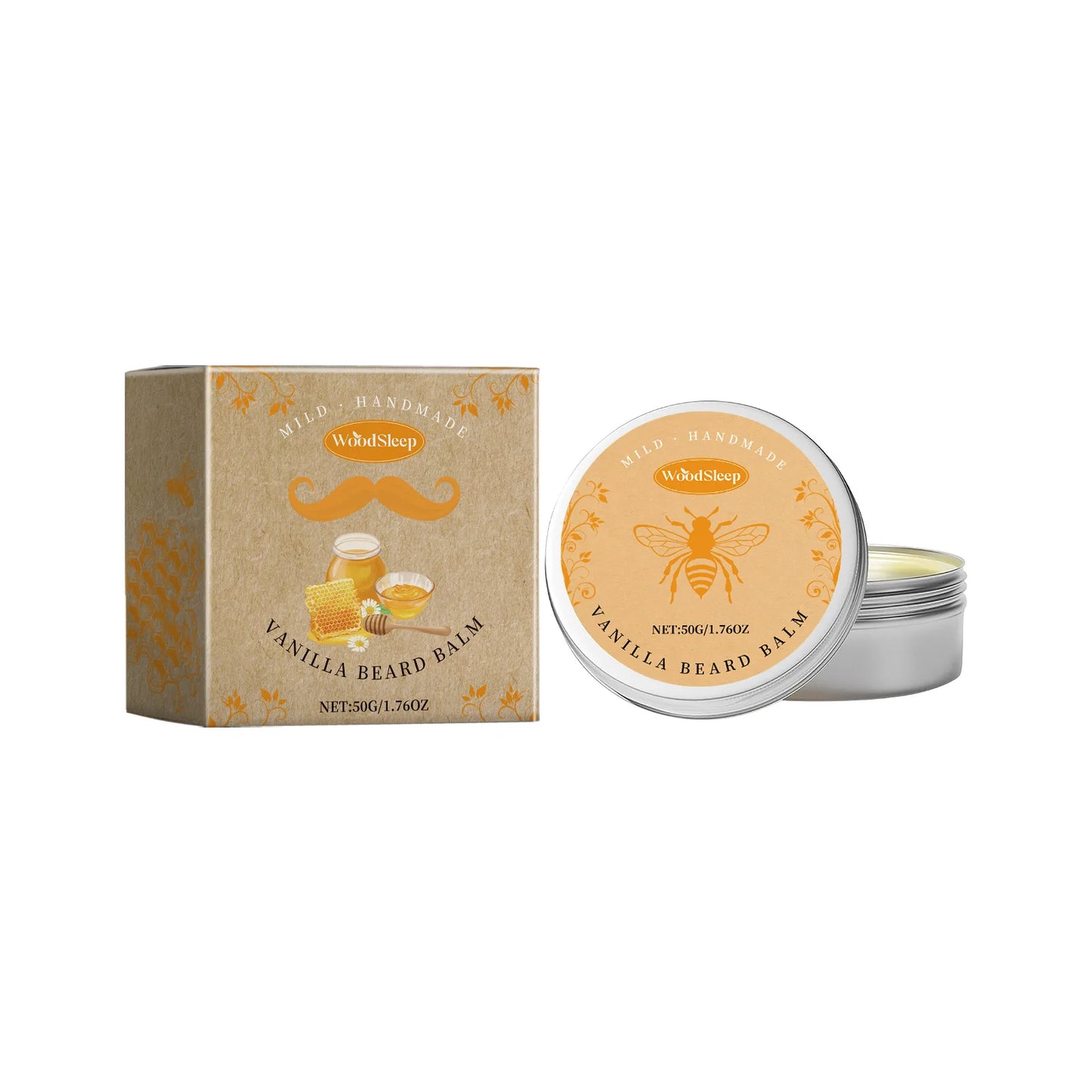 Beard Care Cream Moisturizing Facial Hair Growth Dashing Soften Moustache Beard Grooming Product Gentlemen Beard Styling Wax
