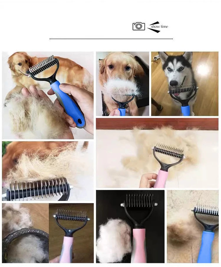 Pet Hair Straightener Groomer Anti-Knotting Floating Hair Removal Tool for Cats And Dogs Pet Comb