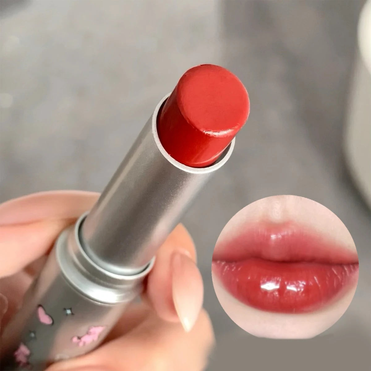 Solid lip gloss lipstick Mirror hydrating moisturizing moisturizing long-lasting and non-fading lipstick high appearance level