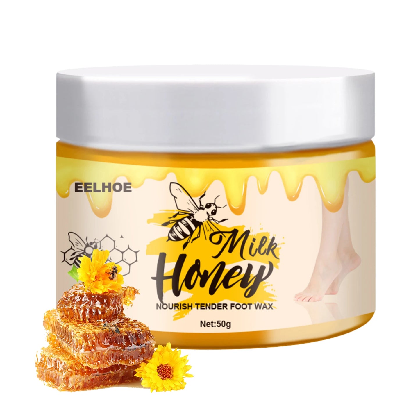 Milk Honey Hand Mask Hand Wax Moisturizing Whitening Skin Care Exfoliating Calluses Hand Film Hands Care Cream