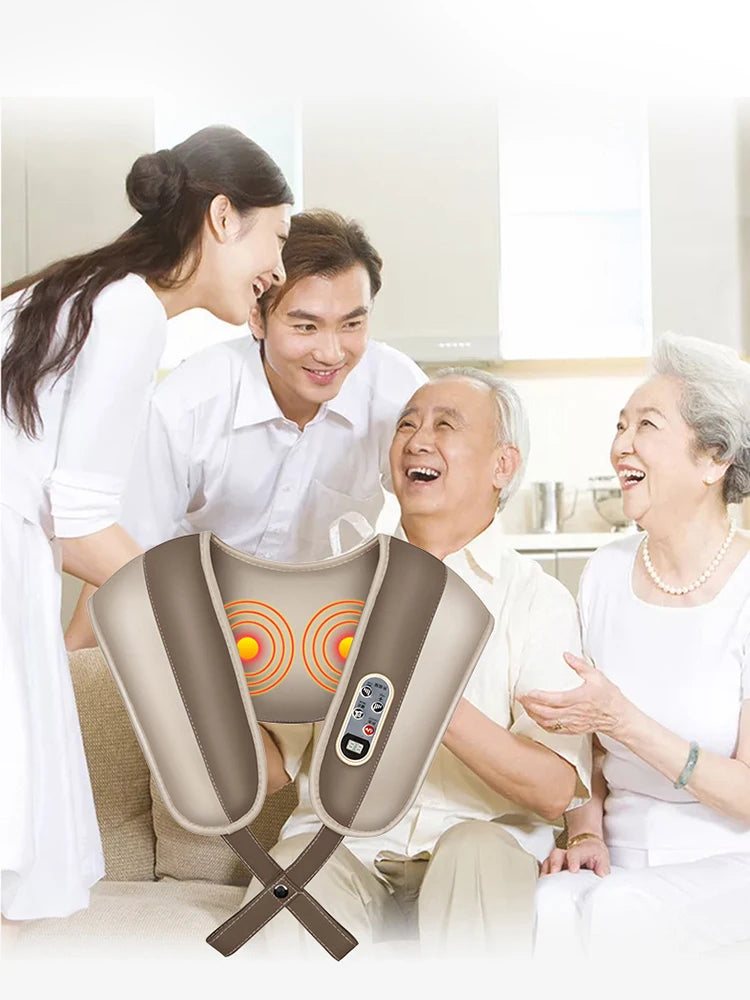 Home Neck Massager, Shiatsu Portable Shoulder Massager For Tissue Relief And Muscle Relaxation, Suitable For Multiple Scenarios