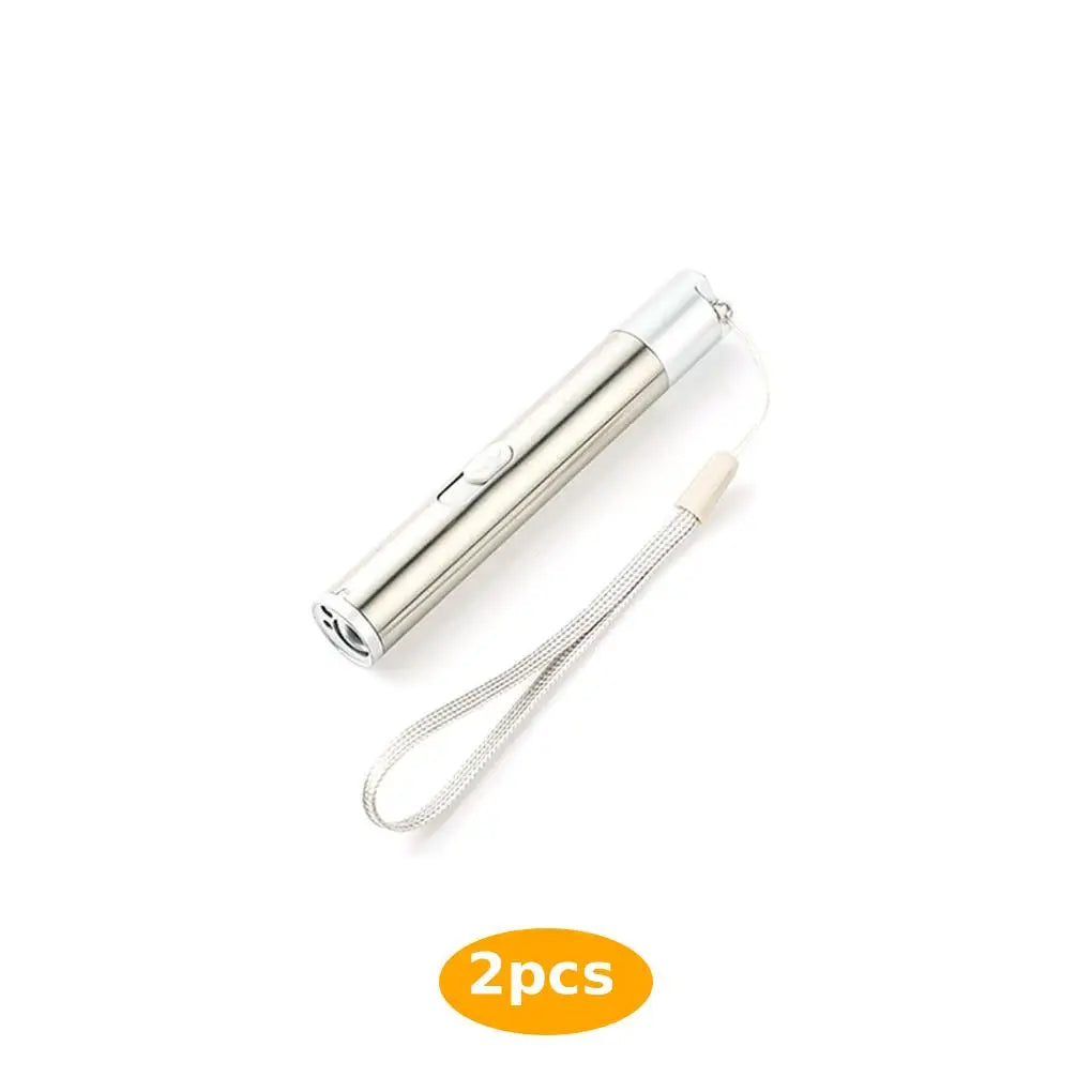 Pointers USB Charging Rechargeable 3-in-1 Flashlight Red Camping Lamp Multifunctional Toy UV Props Pet Training