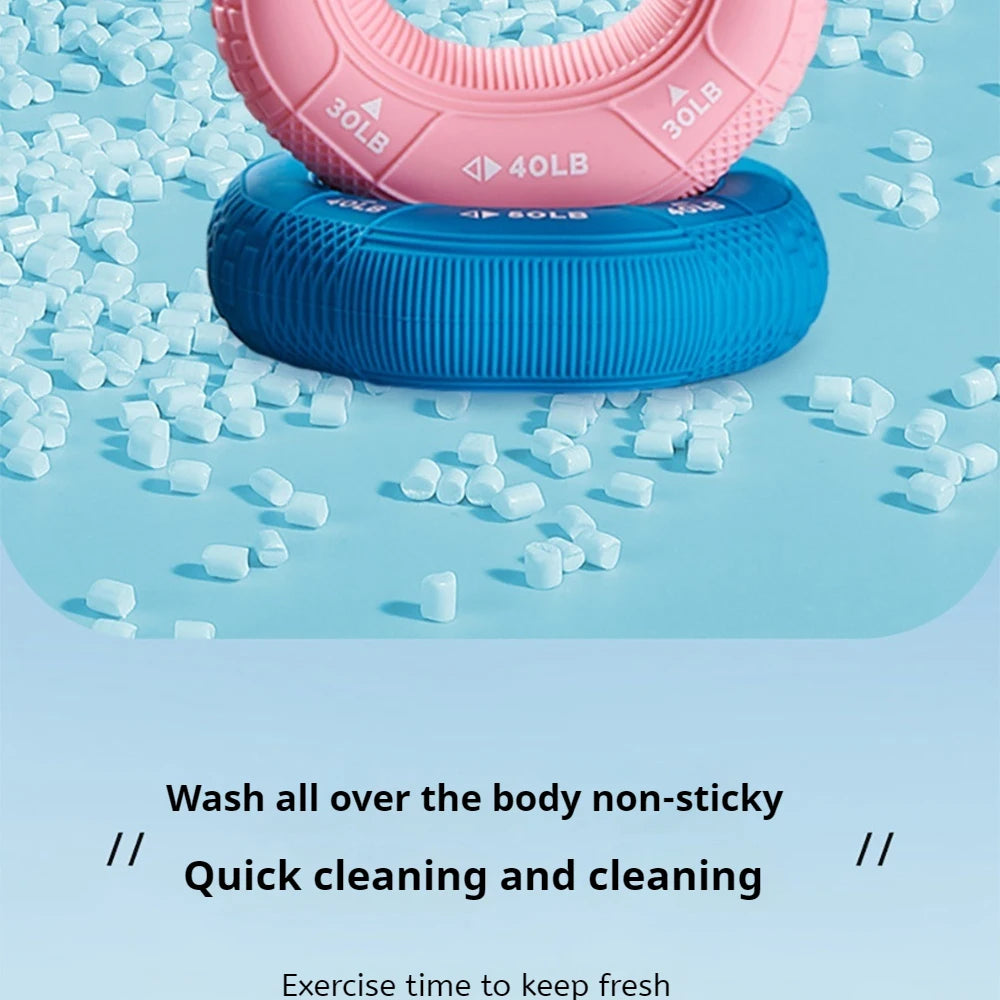 Octagonal Grip Ring Resistance Silicone Hand Exerciser Arm Strength Training Equipment Non-Slip Home Gym Fitness Workout Tool