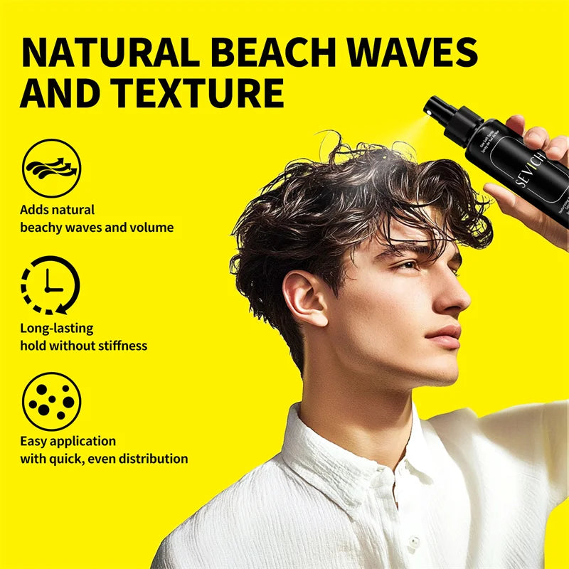 100ml Natural Sea Salt Spray For Hair Men Women Instant Texture Volume Hair Volume Powder Long-Lasting Hold Wave Hair Spray Set