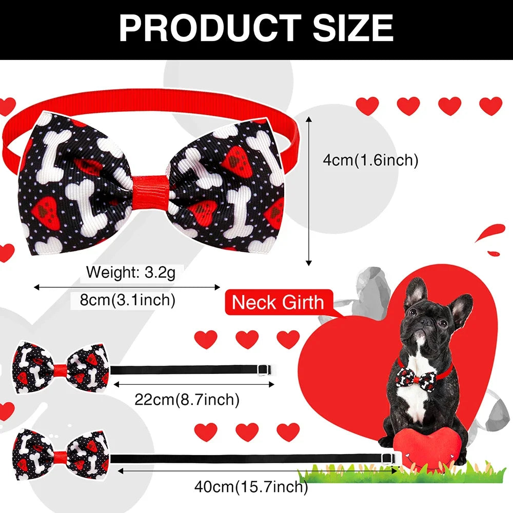 50PCS Dog Bluk Bow tie Fashion Dog Supplies Small Dog Cat Bowties Pet Accessories For Dogs Accessories Pet Supplies Dogs