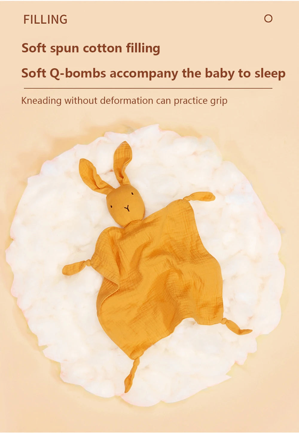 Baby Cotton Muslin Comforter Blanket Soft Newborn Sleeping Dolls Kids Fashion Sleep Toy Soothe Appease Towel Bibs