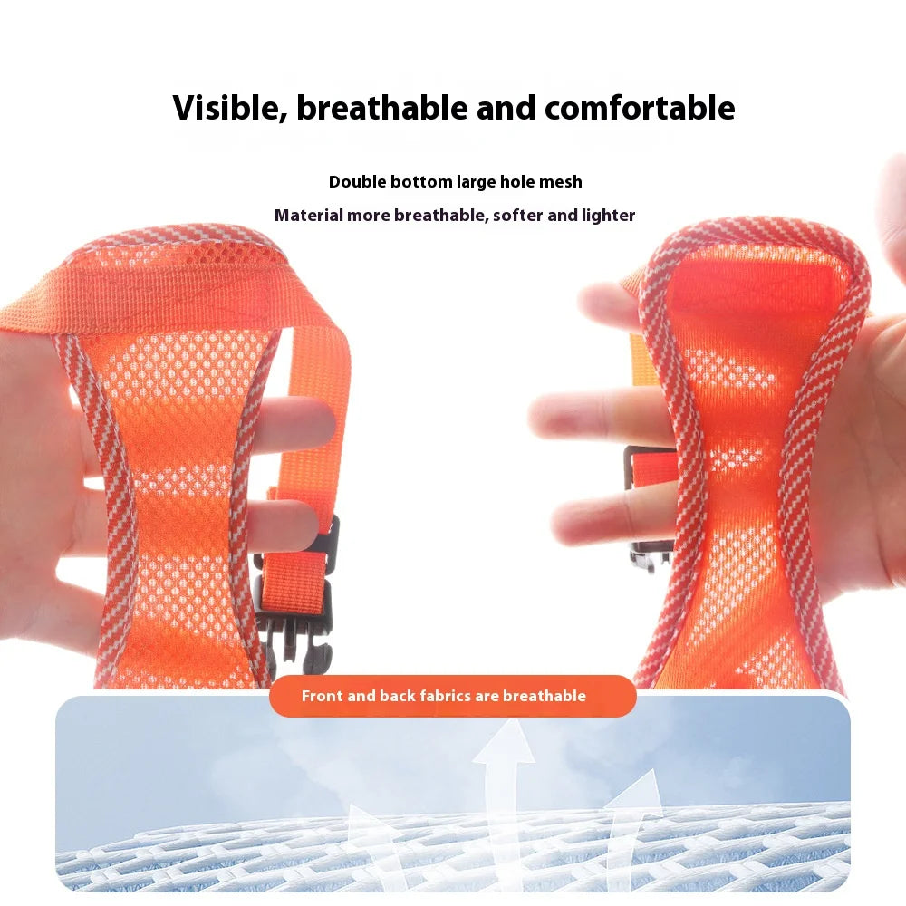 New Breathable Reflective Dog Harness Vest Easy To Wear Comfortable Adjustable Pet Harness for Small Medium Dogs