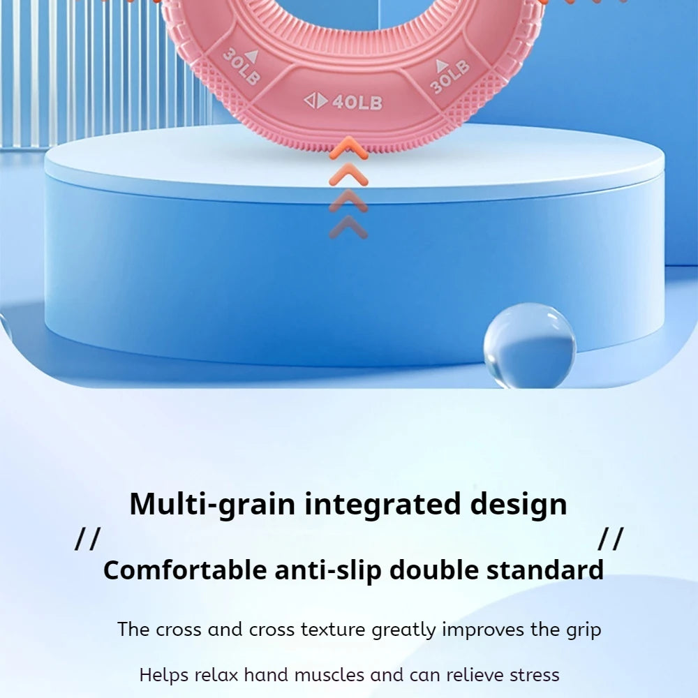 Octagonal Grip Ring Resistance Silicone Hand Exerciser Arm Strength Training Equipment Non-Slip Home Gym Fitness Workout Tool