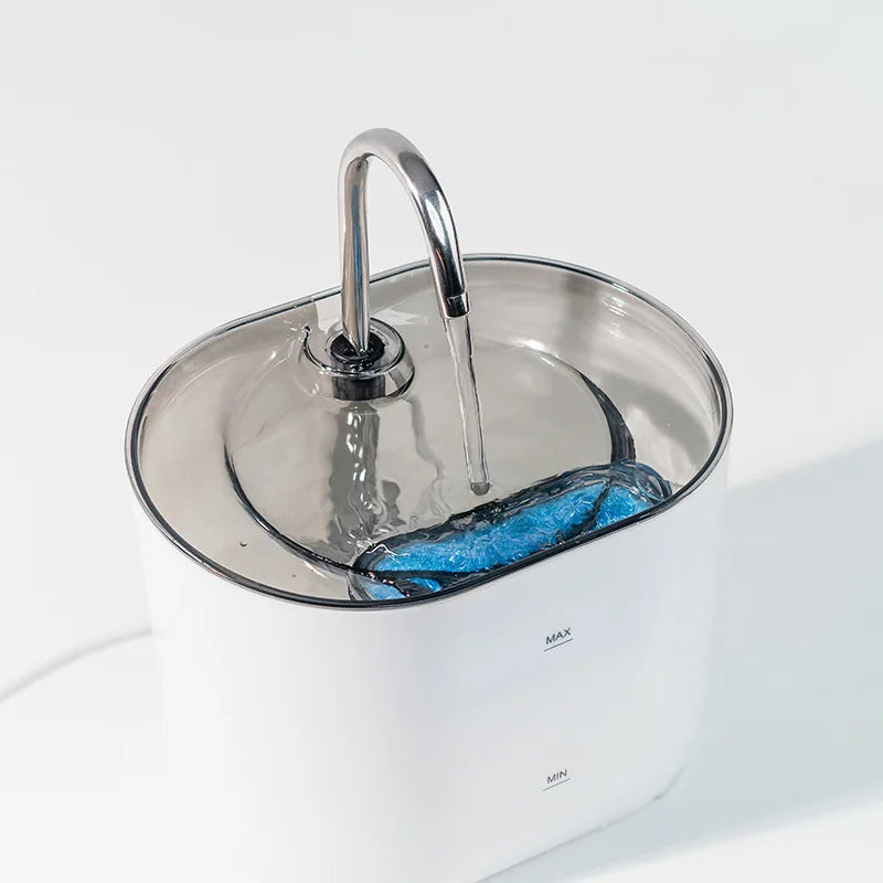 Cats Water Fountain Automatic Filter Cats Fountain With Stainless Steel Faucet Silent Water Pump Pet Cats Dog Water Dispenser