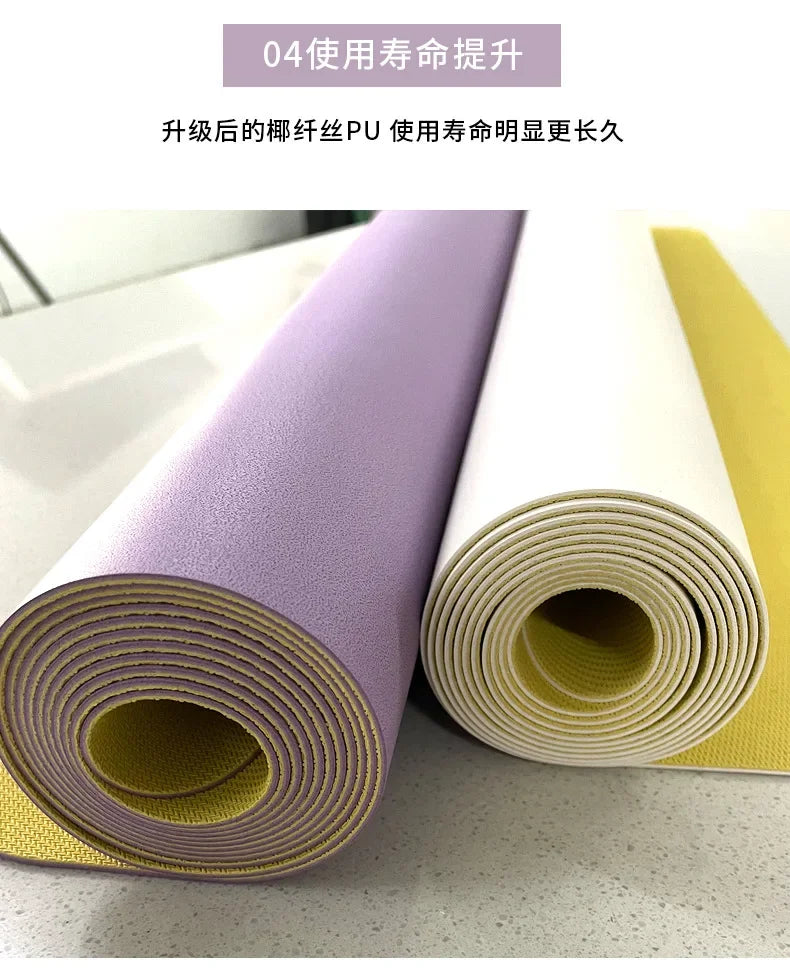 1.5mm Ultra-thin Pu Natural Rubber Yoga Mat Portable Foldable Professional Anti-slip Fitness Yoga Mat