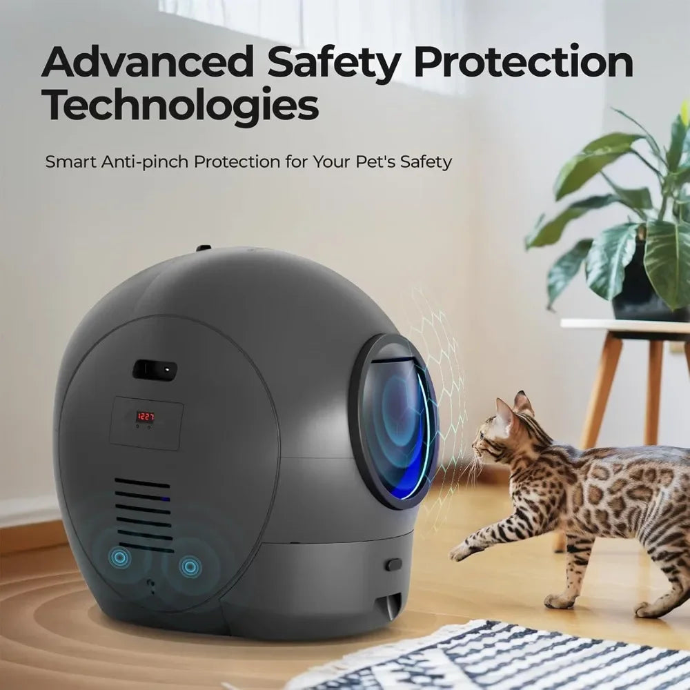 Self-Cleaning Extra Large Automatic Cat Litter Box – APP Control, Safe Alert & Smart Health Monitor