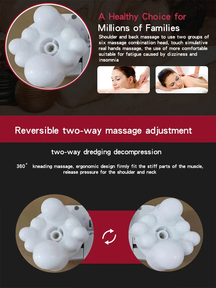 Home Neck Massager, Shiatsu Portable Shoulder Massager For Tissue Relief And Muscle Relaxation, Suitable For Multiple Scenarios
