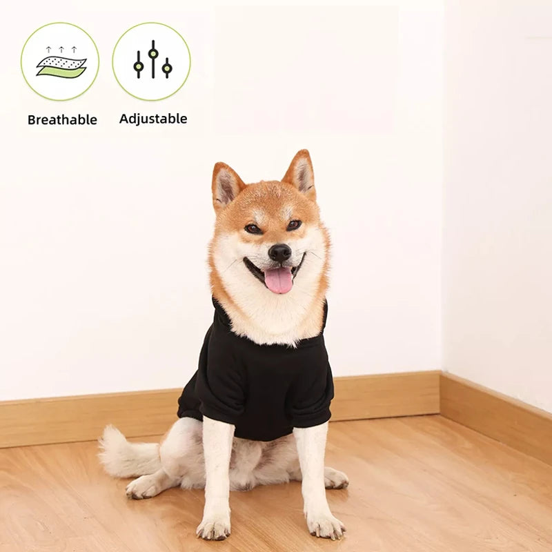 2021 Winter Pet Dog Clothes Dogs Hoodies Fleece Warm Sweatshirt Small Medium Large Dogs Jacket Clothing Pet Costume Dogs Clothes