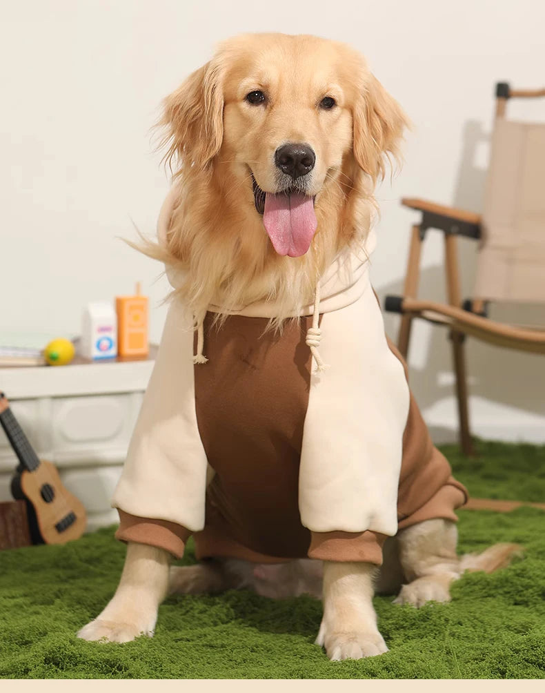 HOOPET Dog Clothes Fall and Winter Models Labrador Dogs Border Collie Pet Clothing Spring and Large Dog Sweater Winter