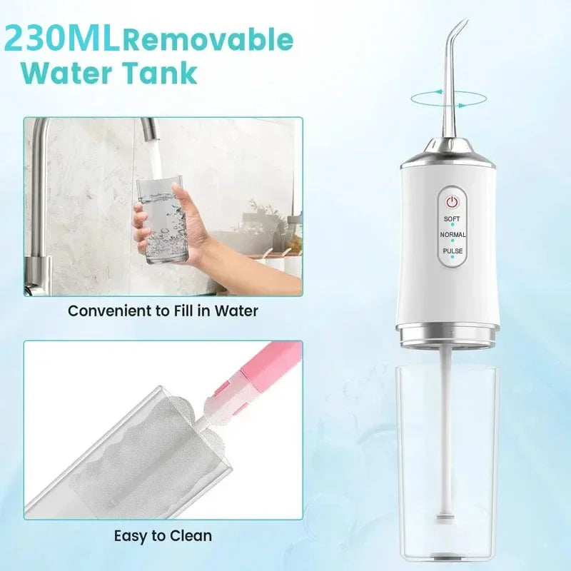 Ipx7 Waterproof Toothbrush Combo Replacement Tips Teeth Cleaning Retainer Cleaner Electric Oral Irrigator Water Dental Flosser