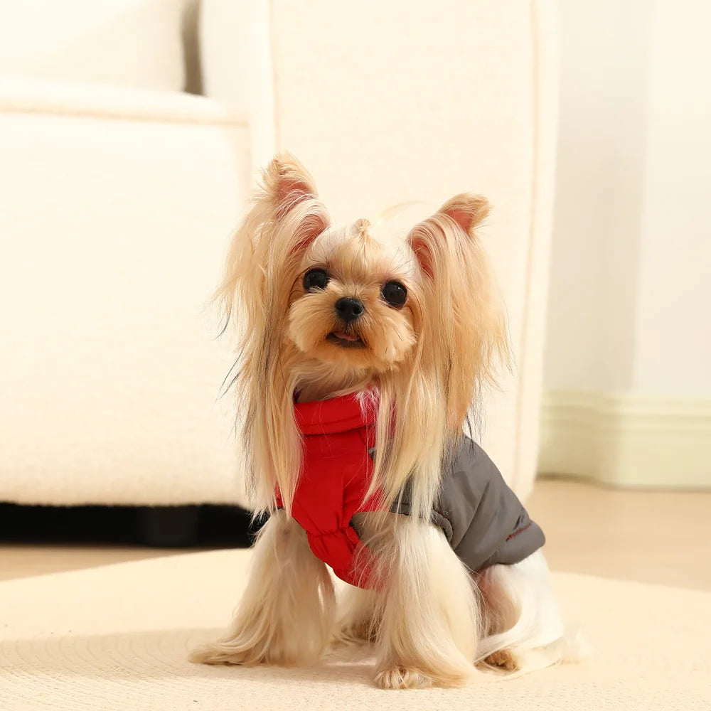 Winter Warm Pet Dog Clothes For Small Dogs Coat Waterproof Reflective Puppy Jacket French Bulldog Outfit Chihuahua Vest Supplies