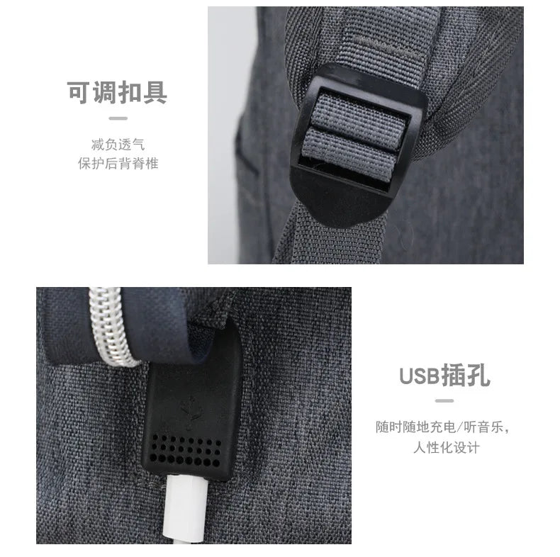Multi-functional Mummy Shoulder Storage Bag Out Fashion Mother USB Port Bag Large Capacity Backpack Baby Stroller Hanging Bag