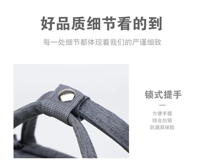 Multi-functional Mummy Shoulder Storage Bag Out Fashion Mother USB Port Bag Large Capacity Backpack Baby Stroller Hanging Bag