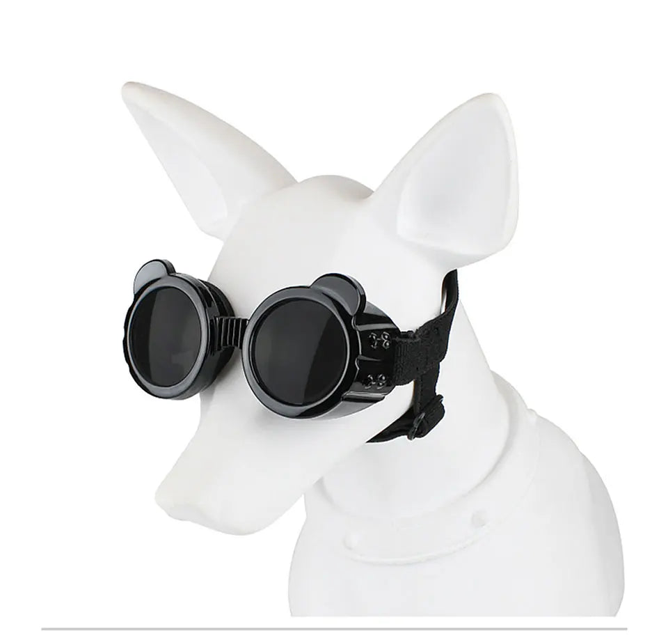 Dog Sunglasses Dog Goggles UV Protection Anti Wind/Dust Pet Eye Wear Protection with Adjustable Strap for Small or medium Dogs