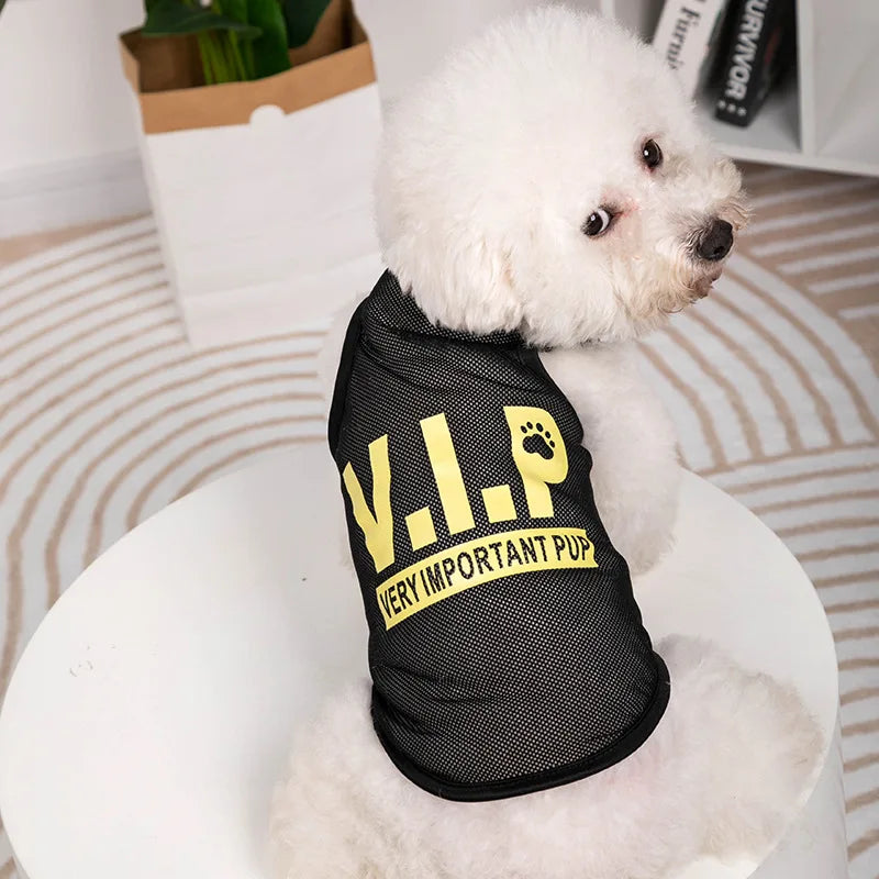 Dog Clothes Mesh Breathable Cool Vests Puppy Summer Clothes For Small Dogs Cat Pet T-Shirt Large Breed Ropa Para Perros