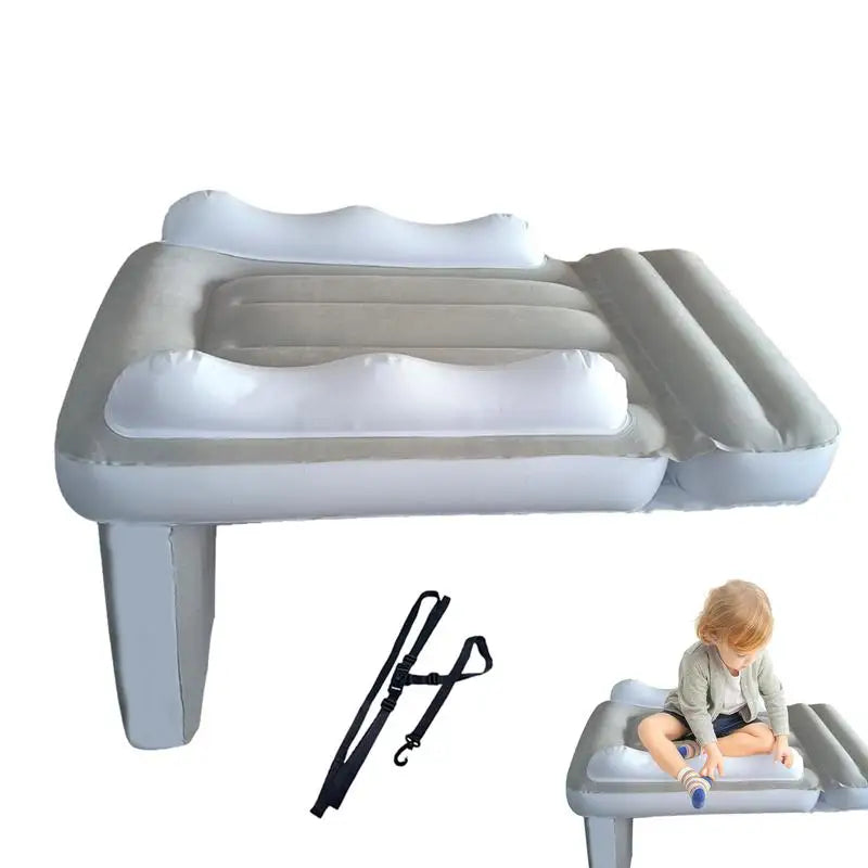 Portable Toddler Airplane Bed Baby Child Inflatable Mattress Air Bed Seat Extender Sleeping Mattress For Travel Car Road Trip
