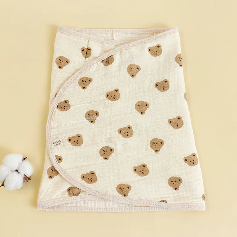 Baby Swaddle Blanket 0-6 Months Strap Protect Belly Baby Sleeping Blanket Wrap for New Born Thin-style for Summer