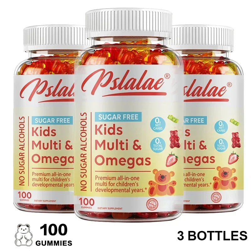 Kids Multivitamins Gummies - Support Children's Development, Provides Energy, Supports Brain, Eye & Overall Healthy Development