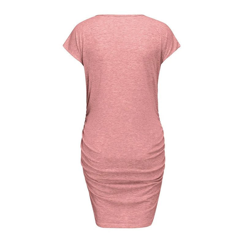 Cute Maternity Dress Loose Casual Dress Women Maternity Clothes Plus Size Pregnant Woman Maternity Dress