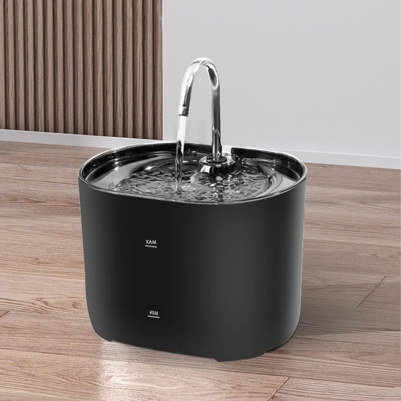 Cats Water Fountain Automatic Filter Cats Fountain With Stainless Steel Faucet Silent Water Pump Pet Cats Dog Water Dispenser