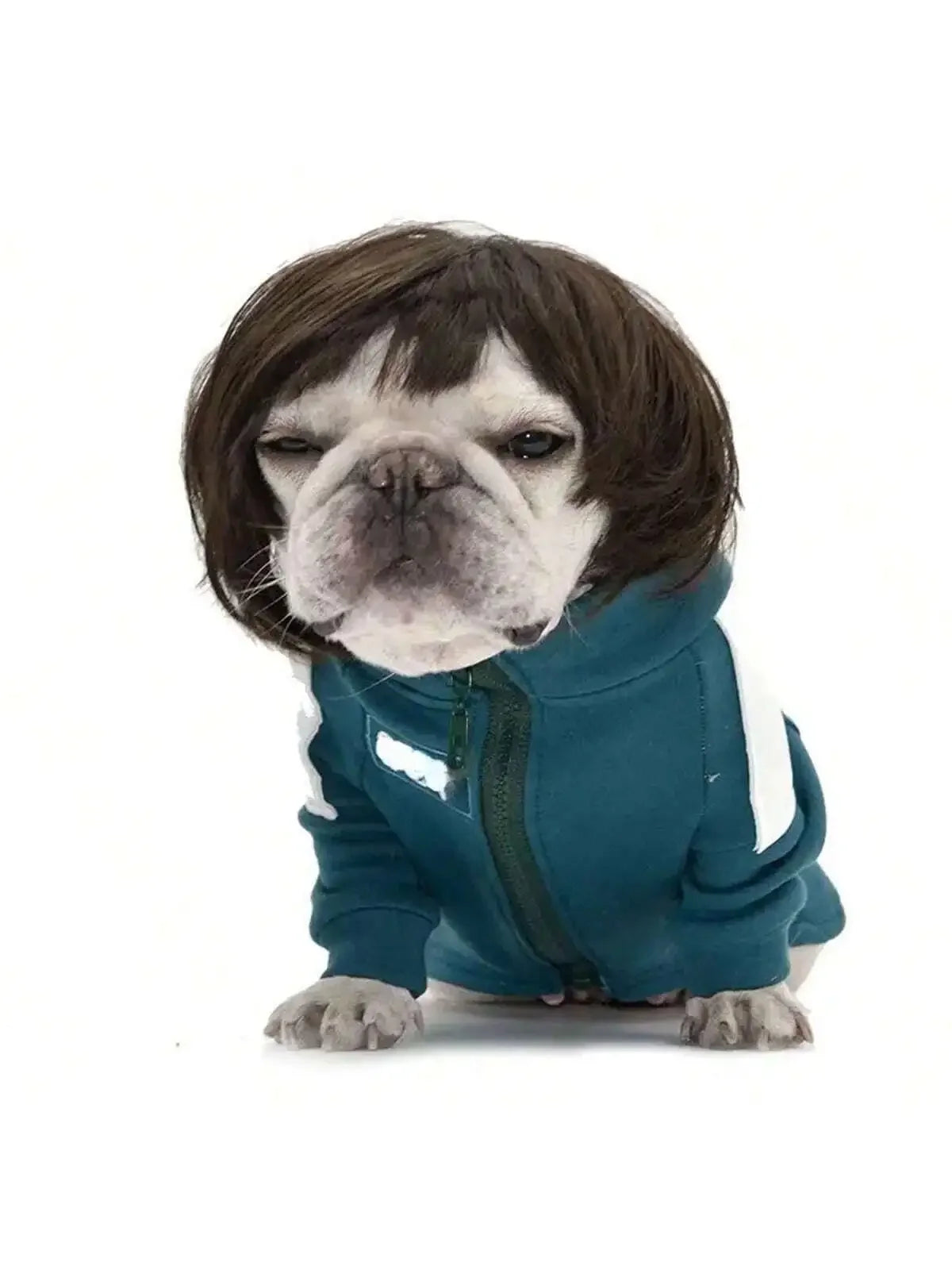 Funny Pet Cosplay Wig Short Dog Costume Wig Pet Decorations Cats Hair Hat Costumes Head Accessories Halloowen Christmas Supplies